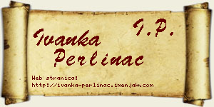 Ivanka Perlinac vizit kartica